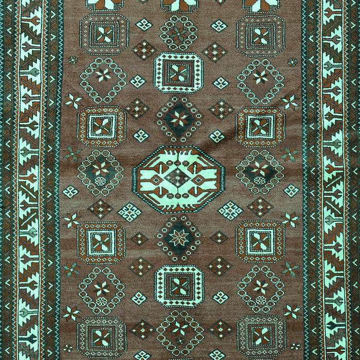 Machine Washable Persian Turquoise Traditional Area Rugs, wshtr2000turq