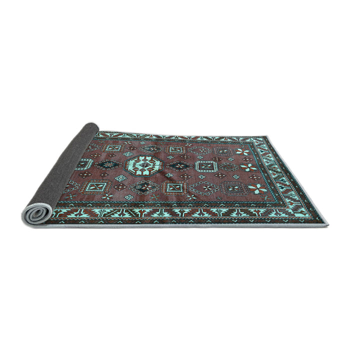 Sideview of Persian Light Blue Traditional Rug, tr2000lblu