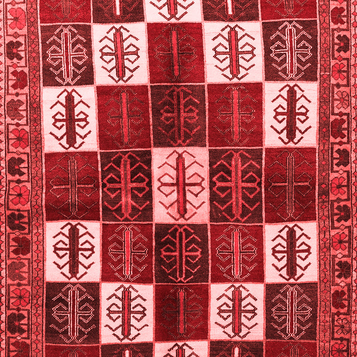 Machine Washable Persian Red Traditional Rug, wshtr2001red
