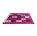 Sideview of Machine Washable Persian Pink Traditional Rug, wshtr2001pnk