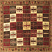 Square Persian Brown Traditional Rug, tr2001brn