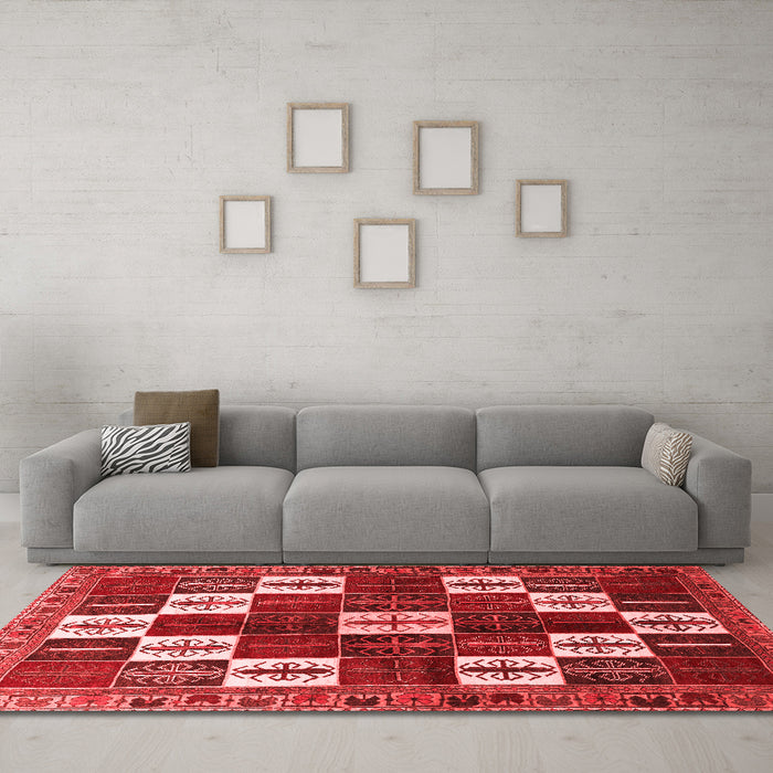 Traditional Red Washable Rugs
