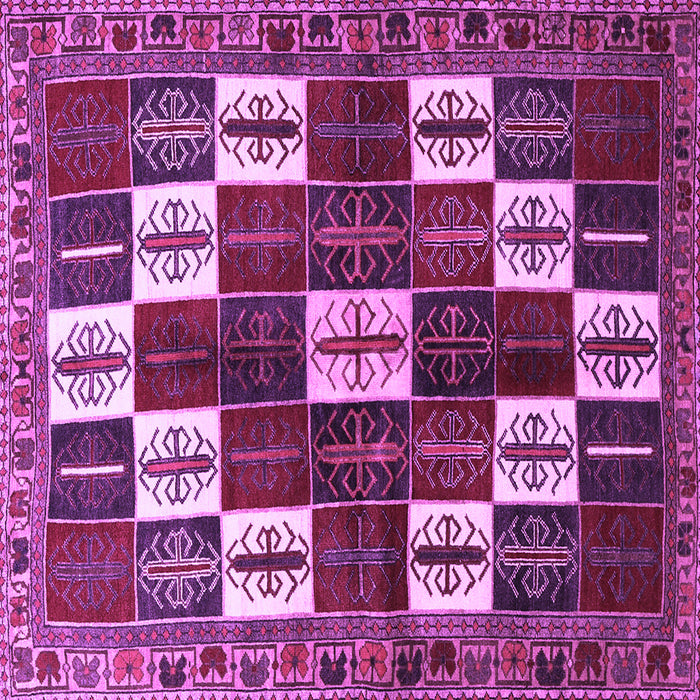 Square Persian Purple Traditional Rug, tr2001pur