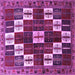 Square Persian Purple Traditional Rug, tr2001pur