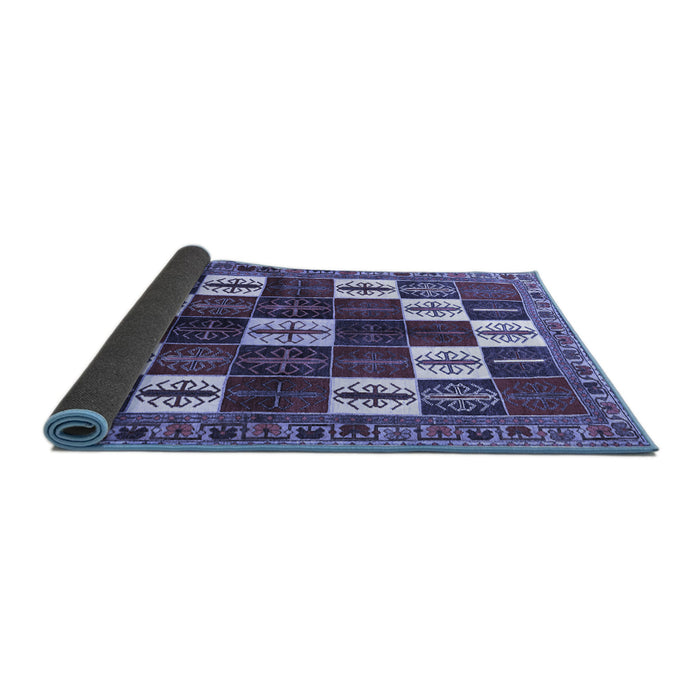 Sideview of Persian Blue Traditional Rug, tr2001blu