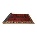 Sideview of Traditional Chestnut Brown Persian Rug, tr2002