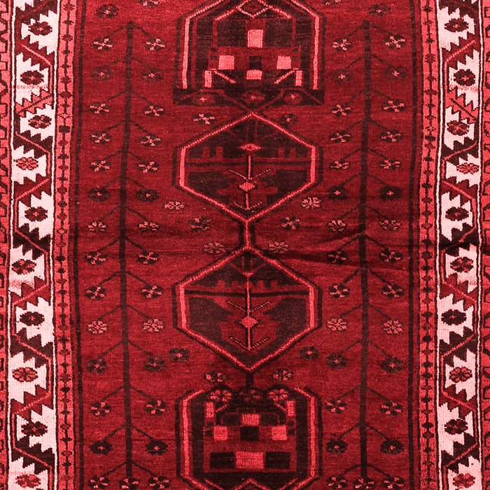 Machine Washable Persian Red Traditional Rug, wshtr2002red