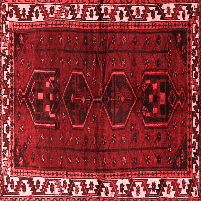 Machine Washable Persian Red Traditional Rug, wshtr2002red