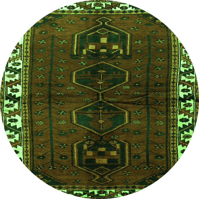 Machine Washable Persian Green Traditional Area Rugs, wshtr2002grn