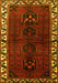 Machine Washable Persian Yellow Traditional Rug, wshtr2002yw