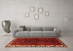 Machine Washable Persian Orange Traditional Area Rugs in a Living Room, wshtr2002org