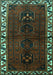 Persian Turquoise Traditional Rug, tr2002turq