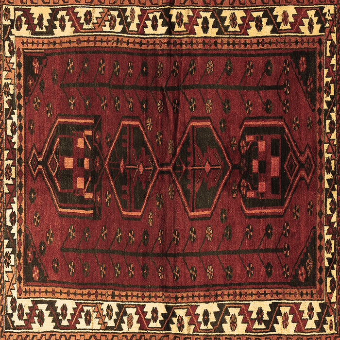 Square Persian Brown Traditional Rug, tr2002brn