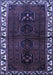 Machine Washable Persian Blue Traditional Rug, wshtr2002blu