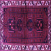 Square Persian Purple Traditional Rug, tr2002pur