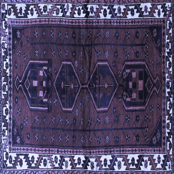 Square Persian Blue Traditional Rug, tr2002blu