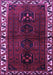 Machine Washable Persian Purple Traditional Area Rugs, wshtr2002pur