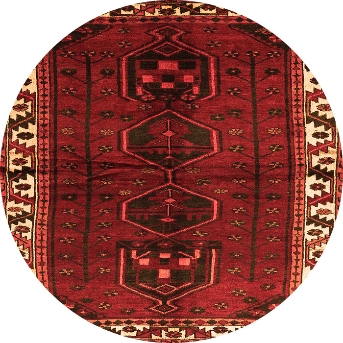 Square Persian Orange Traditional Rug, tr2002org