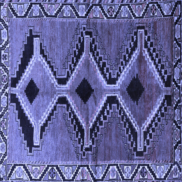 Square Southwestern Blue Country Rug, tr2003blu