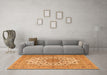 Machine Washable Persian Orange Traditional Area Rugs in a Living Room, wshtr2004org