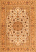 Serging Thickness of Machine Washable Persian Orange Traditional Area Rugs, wshtr2004org