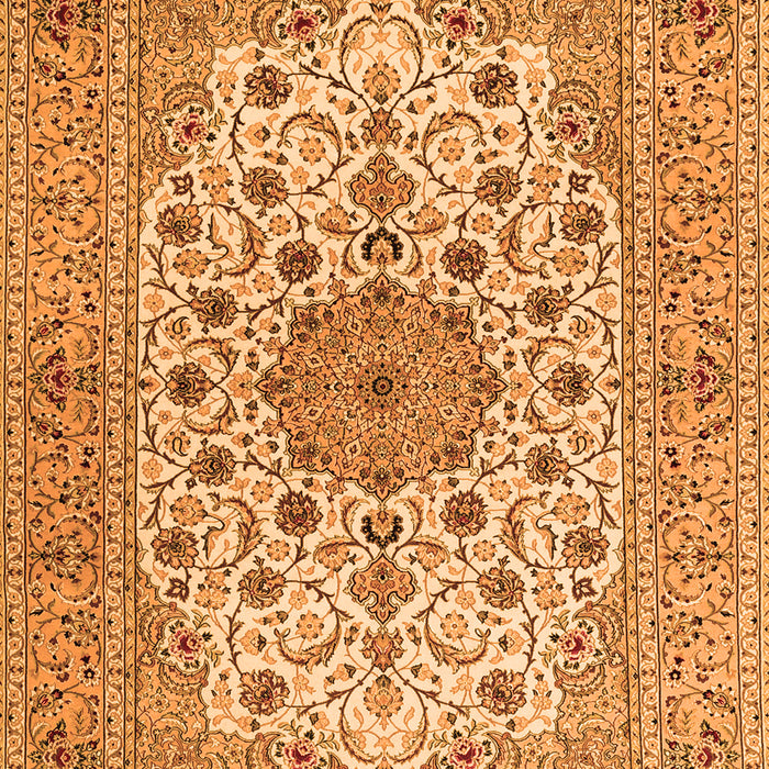 Serging Thickness of Machine Washable Persian Orange Traditional Area Rugs, wshtr2004org