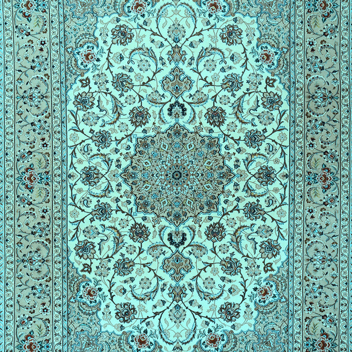 Machine Washable Persian Light Blue Traditional Rug, wshtr2004lblu