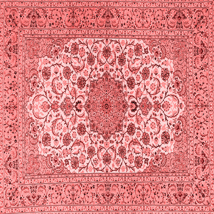 Machine Washable Persian Red Traditional Rug, wshtr2004red