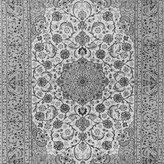 Serging Thickness of Machine Washable Persian Gray Traditional Rug, wshtr2004gry