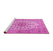 Sideview of Machine Washable Persian Pink Traditional Rug, wshtr2004pnk