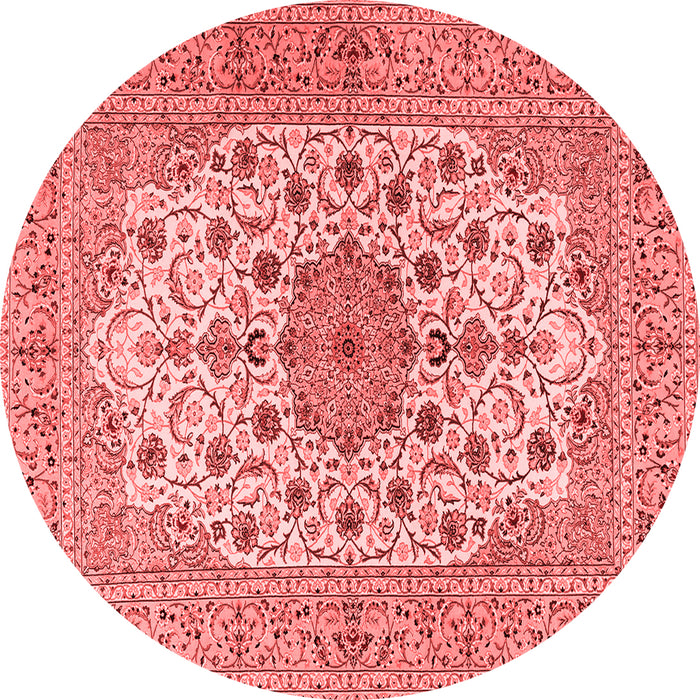 Machine Washable Persian Red Traditional Rug, wshtr2004red