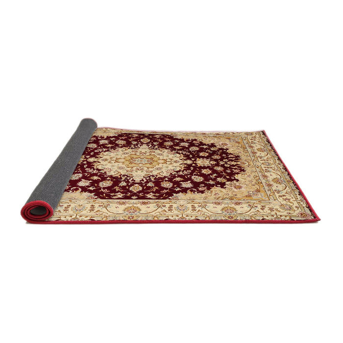 Sideview of Traditional Fire Brick Red Persian Rug, tr2005