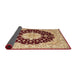 Sideview of Traditional Fire Brick Red Persian Rug, tr2005