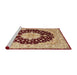 Sideview of Machine Washable Traditional Fire Brick Red Rug, wshtr2005