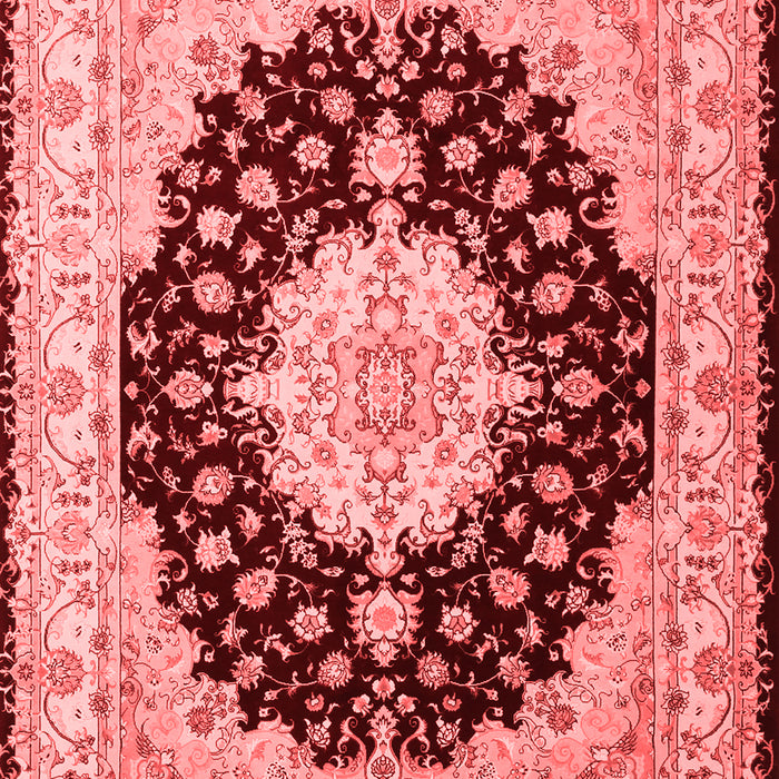 Machine Washable Persian Red Traditional Rug, wshtr2005red