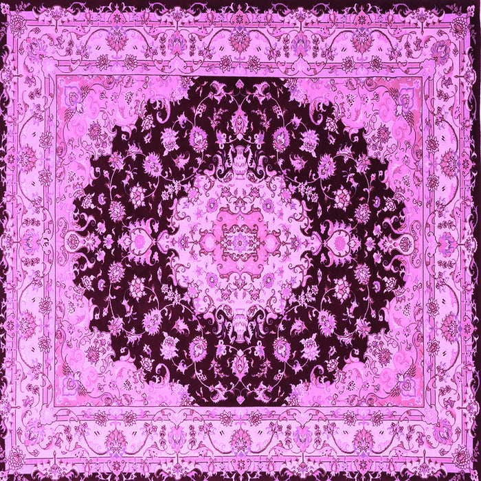 Square Persian Purple Traditional Rug, tr2005pur