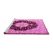 Sideview of Machine Washable Persian Pink Traditional Rug, wshtr2005pnk