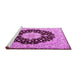 Sideview of Machine Washable Persian Purple Traditional Area Rugs, wshtr2005pur