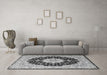 Machine Washable Persian Gray Traditional Rug in a Living Room,, wshtr2005gry