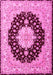 Machine Washable Persian Pink Traditional Rug, wshtr2005pnk