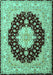 Machine Washable Persian Turquoise Traditional Area Rugs, wshtr2005turq