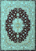 Machine Washable Persian Light Blue Traditional Rug, wshtr2005lblu