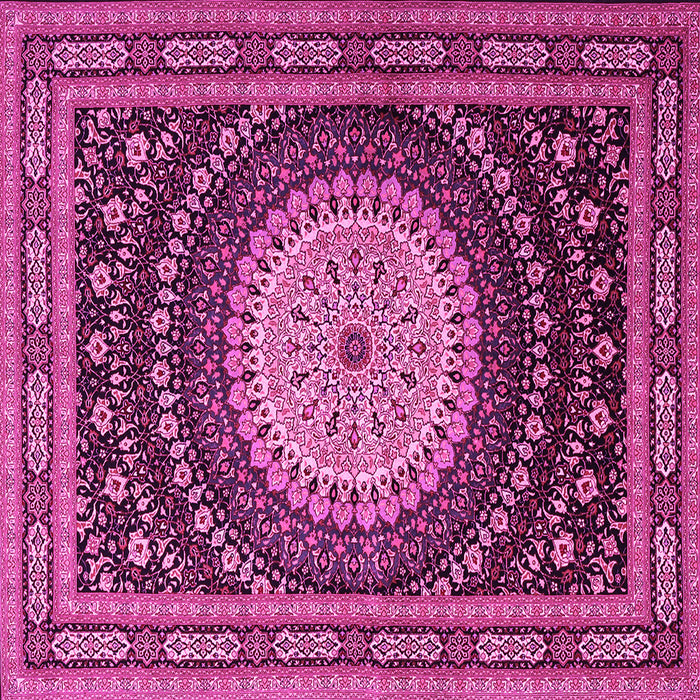 Square Persian Pink Traditional Rug, tr2006pnk