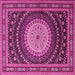 Square Persian Pink Traditional Rug, tr2006pnk