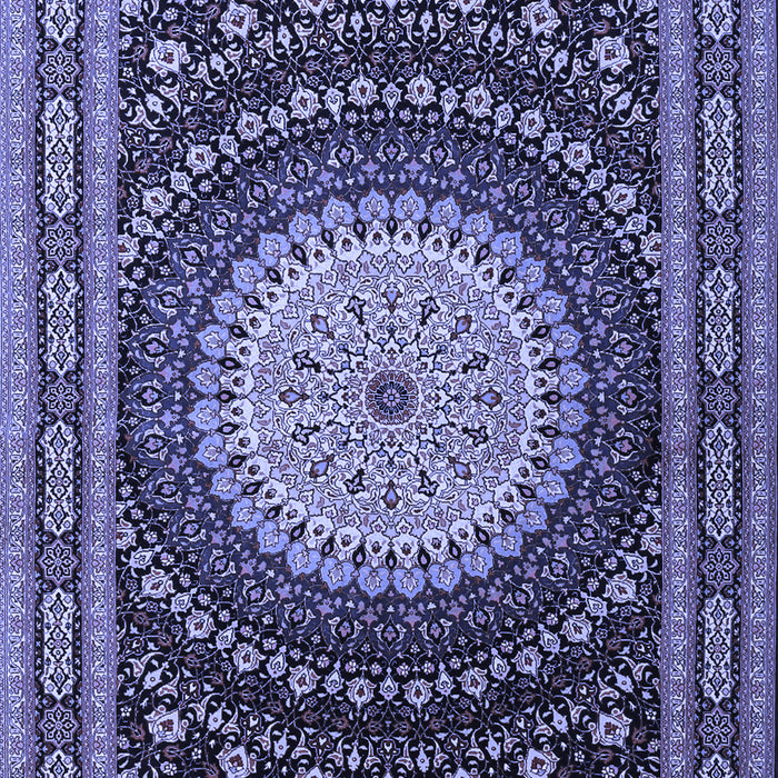 Machine Washable Persian Blue Traditional Rug, wshtr2006blu