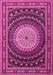 Machine Washable Persian Pink Traditional Rug, wshtr2006pnk