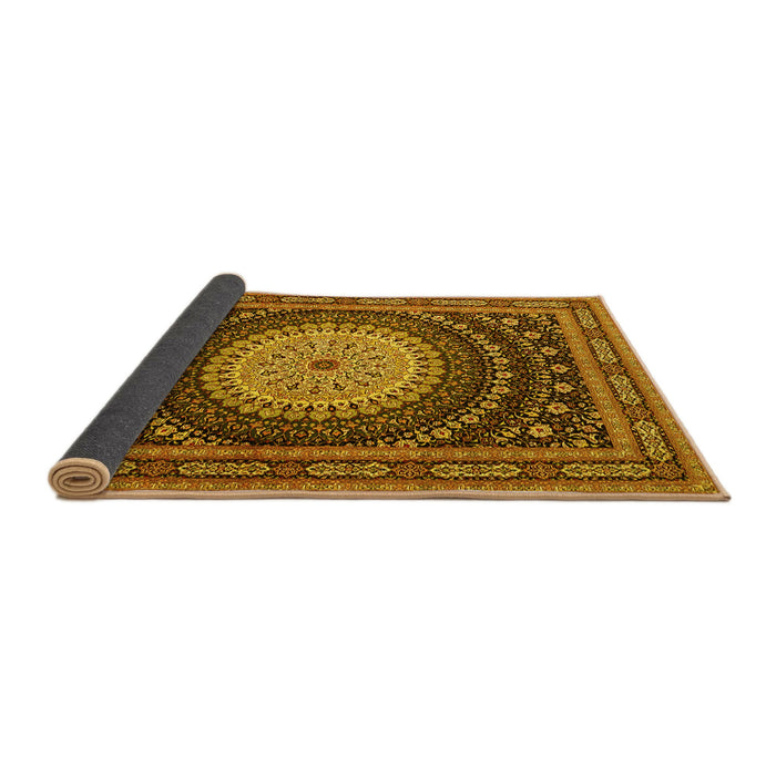 Sideview of Persian Yellow Traditional Rug, tr2006yw