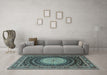 Machine Washable Persian Light Blue Traditional Rug in a Living Room, wshtr2006lblu