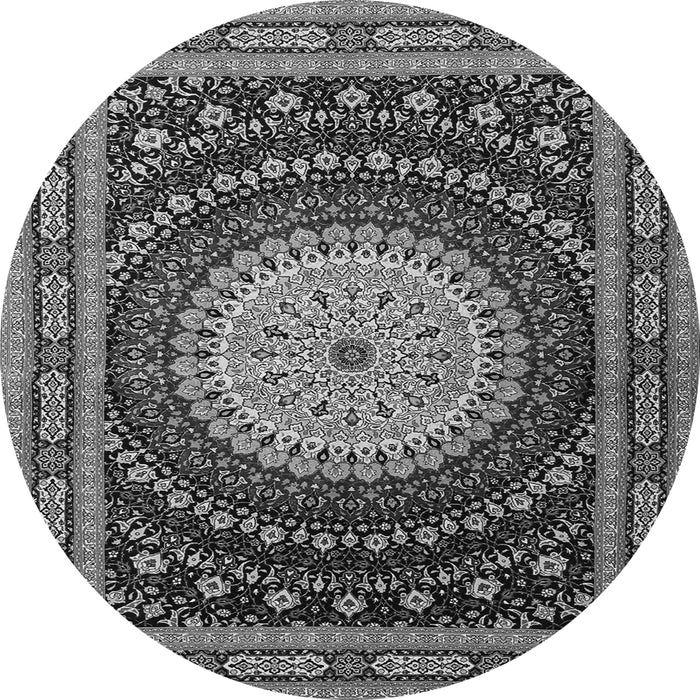 Machine Washable Persian Gray Traditional Rug, wshtr2006gry