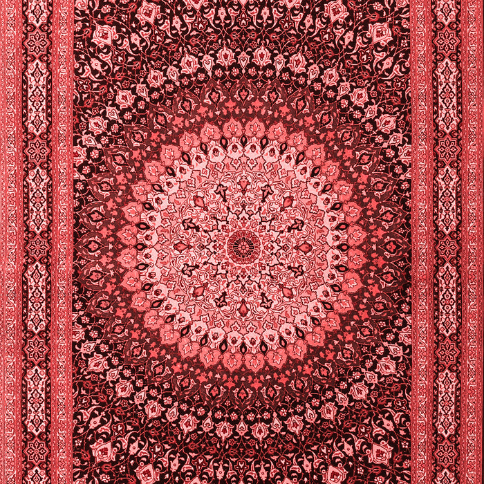 Machine Washable Persian Red Traditional Rug, wshtr2006red